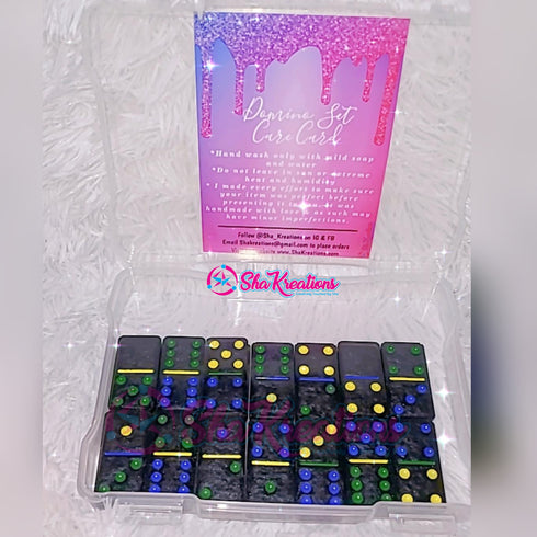 Customized Domino Set with Decals